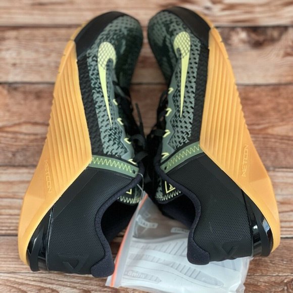 Nike Metcon 6 Training Weightlifting Athletic Shoes Mens Black Green CK9388-032 main image 6